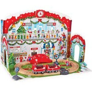 NEW Hape Wooden Train Station Christmas Advent Calendar